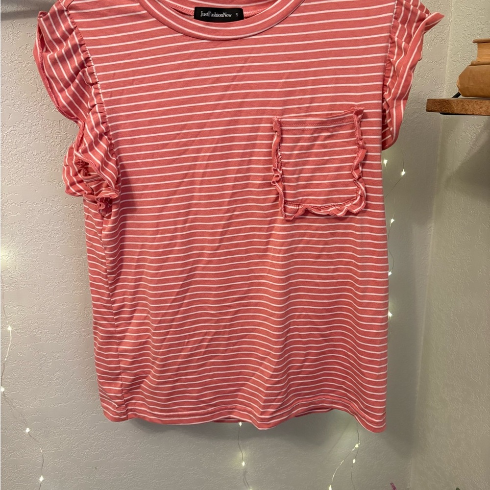 Pink Striped Women's Blouse